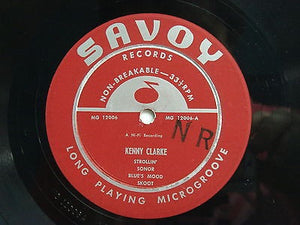 Kenny Clarke ‎– Telefunken Blues - VG (No Original Cover) Mono Lp 1955 Savoy USA - Jazz / Bop