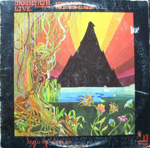 Mountain ‎– Live: The Road Goes Ever On - VG+ LP Record 1972 Windfall USA Vinyl - Hard Rock / Blues Rock Rock