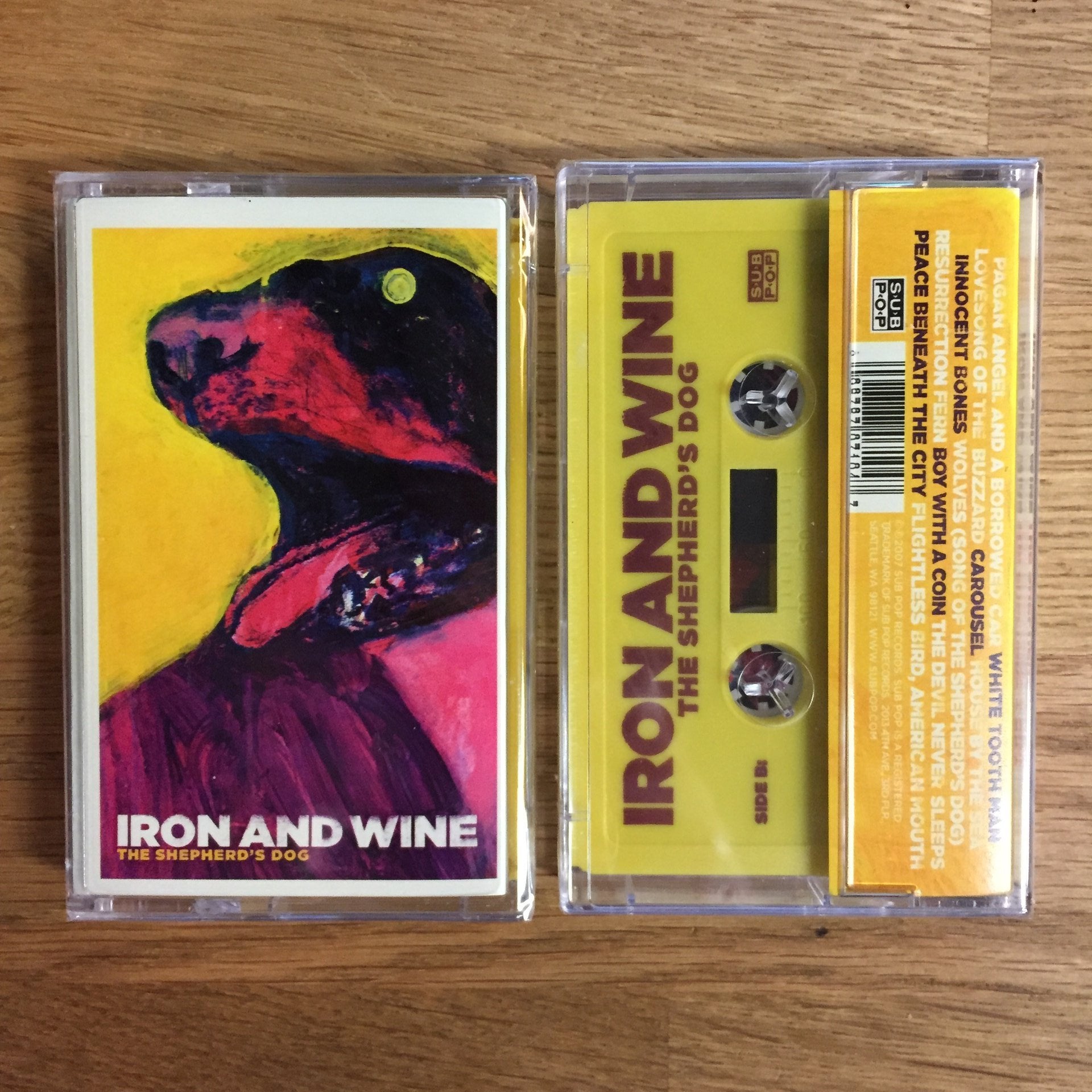 Iron & Wine ‎– The Shepherd's Dog - New Cassette 2007 Sub Pop Yellow Tape - Indie Folk / Rock