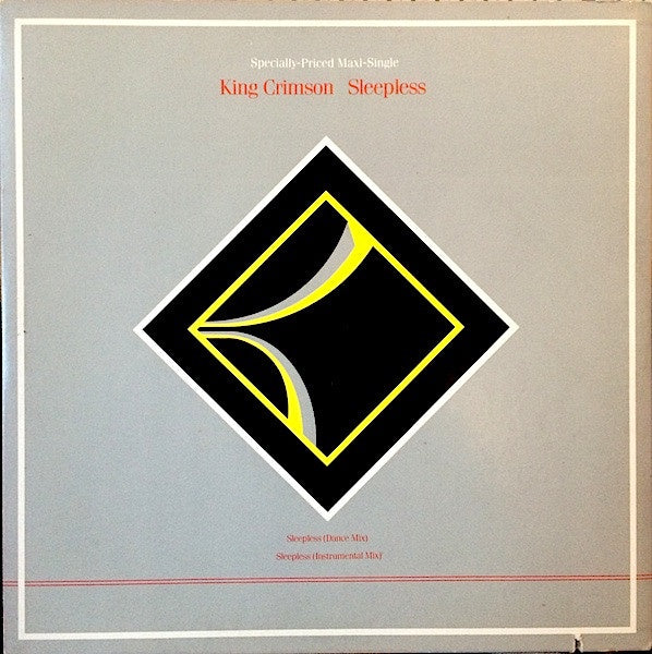 King Crimson ‎– Sleepless - New 12" Single Record 1984 EG USA Original Vinyl - Prog Rock
