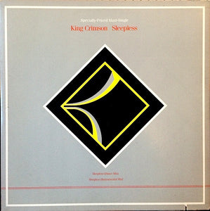 King Crimson ‎– Sleepless - New 12" Single Record 1984 EG USA Original Vinyl - Prog Rock