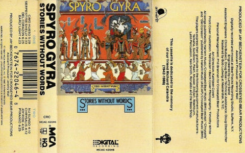 Spyro Gyra - Stories Without Words - Cassette 1987 MCA USA - Jazz