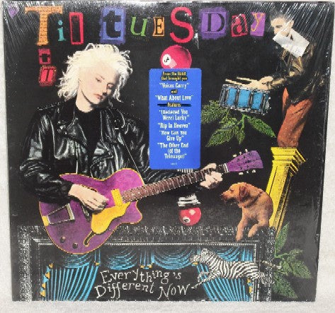 Til Tuesday ‎– Everything's Different Now - VG+ Lp Record 1988 Epic USA Vinyl - Synth-Pop / Alternative Rock