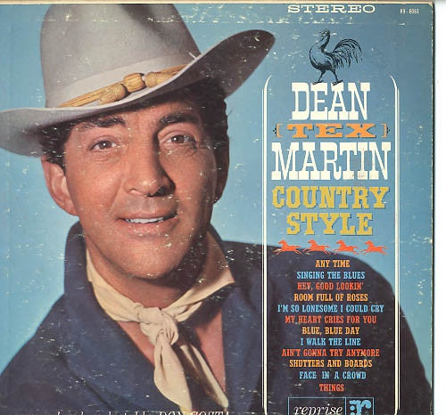 Dean "Tex" Martin ‎– Country Style - VG+  Lp Record 1963 Reprise USA Stereo Vinyl - Pop / Country - Shuga Records