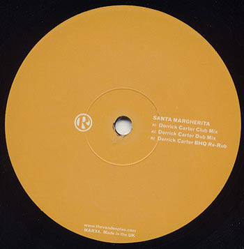 The Vanden Plas - Santa Margherita (Derrick Carter Mixes) - VG+ 12" (UK Import) 2003 - Chicago House
