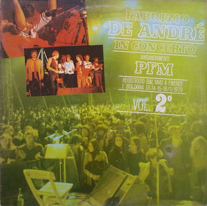 Fabrizio De André ‎– Fabrizio De André In Concerto (Arrangiamenti PFM) Vol. 2° - Mint- Lp Record 1980 Repress Italy Import Original Vinyl - International / Folk Rock - Shuga Records