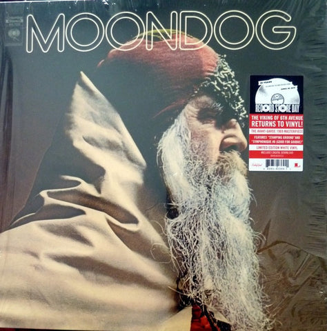 Moondog - S/T (1969) - New Vinyl Record 2017 Sony Legacy Record Store Day Reissue on White Vinyl + Download, Limited to 3000 - Classical / Avant Garde / Minimalist