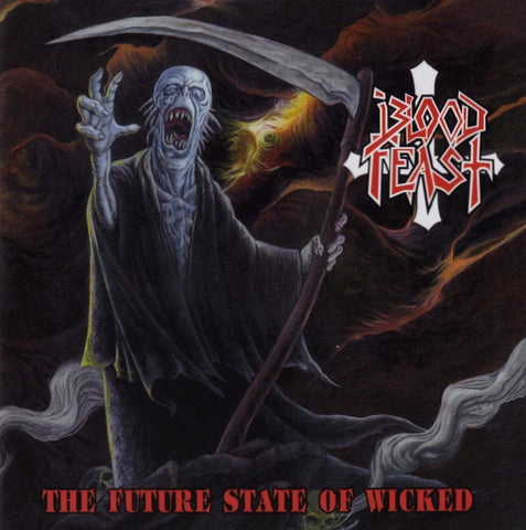 Blood Feast ‎– The Future State Of Wicked - New Vinyl Record 2017 Hells Headbangers Gatefold Limited Edition Pressing on 'Blue with Blood Splatter' Vinyl - Thrash