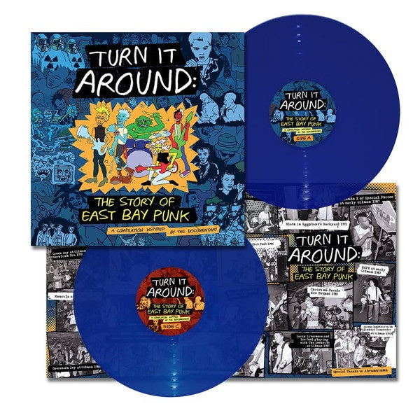 Various ‎– Turn It Around: The Story Of East Bay Punk - New 2 LP Record 2018 USA 1-2-3-4 Go! Blue Vinyl - Punk - Shuga Records