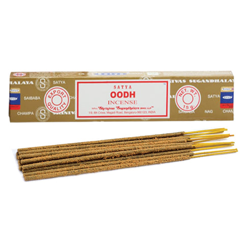 Satya Nag Champa - Oodh Incense - New 15g Pack (12 Sticks)