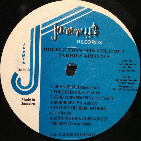 Various ‎- Double Twin Spin Volume 1 - VG Jamaica 1987 Compilation - Reggae / Dancehall - Shuga Records