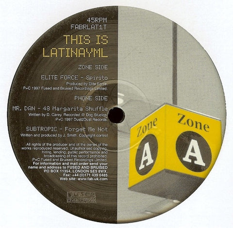 Various - This Is Latinamyl - Mint- 12" Single 1997 1st LP ONLY Fused & Bruised UK Import - Breaks