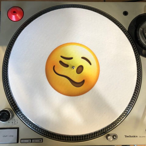 2021 Limited Edition Vinyl Record Slipmat - Drunk Emoji