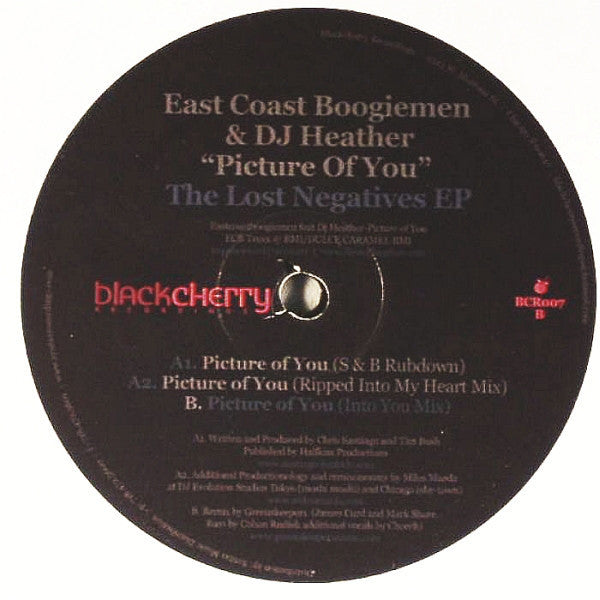 East Coast Boogiemen & DJ Heather - Picture Of You (The Lost Negatives EP) VG+ - 12" Single 2006 Blackcherry USA - Chicago House