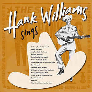 Hank Williams - Sings - New Vinyl 2016 DOL E.U. 180gram Vinyl Pressing - Country