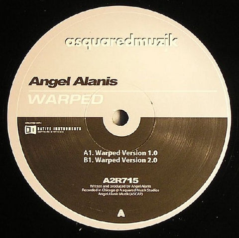 Angel Alanis ‎- Warped - New 12" Single Record 2007 A Squared USA Vinyl - Chicago Techno