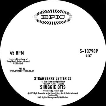 Shuggie Otis - Strawberry Letter 23 / Ice Cold Daydream - New 7" Single 2019 Epic Limited Release - Funk / Soul