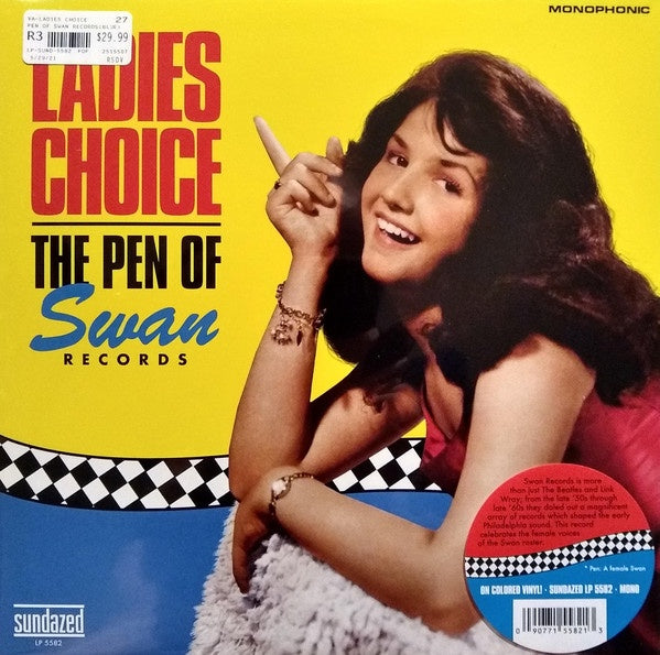 Various ‎– Ladies Choice: The Pen Of Swan Records - New LP Record Store Day 2021 Sundazed USA RSD Blue Vinyl - Rock - Shuga Records