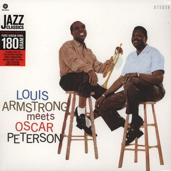 Louis Armstrong Meets Oscar Peterson ‎– Louis Armstrong Meets Oscar Peterson (1959) - New LP Record 2010 WaxTime Europe Import 180 gram Vinyl - Jazz / Swing - Shuga Records