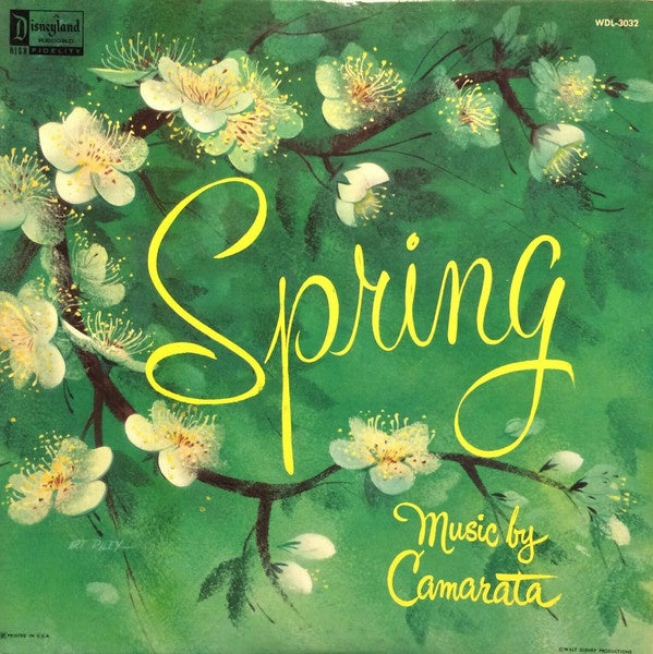 Tutti Camarata – Spring - VG+ LP Record 1958 Disneyland/Walt Disney USA Promo Vinyl - Jazz / Easy Listening