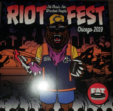 Various ‎– Fat Music for Wrecked People: Riot Fest Chicago 2019 - New 10" EP Record 2019 Fat Wreck Orange & Blue Vinyl - Punk / Pop Punk