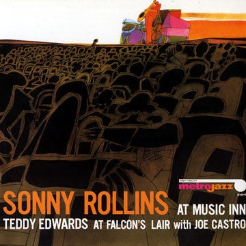 Sonny Rollins / Teddy Edwards With Joe Castro ‎– At Music Inn / At Falcon's Lair - VG+ Mono 1958 USA No Cover - Jazz