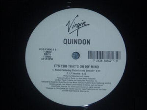 Quindon - It's You That's On My Mind - New 12" Single Vinyl 1996 USA Original - Hip Hop