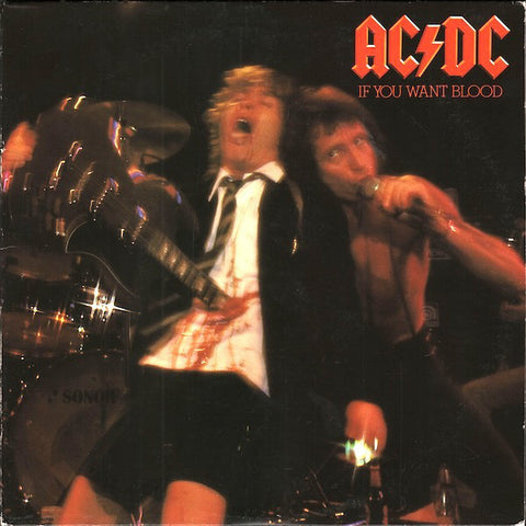 AC/DC ‎– If You Want Blood You've Got It - VG Lp Record 1978 USA Original Vinyl - Rock