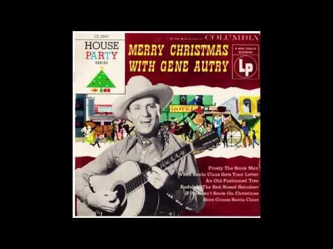 Gene Autry ‎– Merry Christmas with Gene Autry - VG+ 10" Lp Record 1950's CBS USA Mono Vinyl - Christmas / Holiday