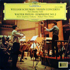 William Schuman / Walter Piston - Paul Zukofsky, Boston Symphony Orchestra ‰ۢ Michael Tilson Thomas - Violin Concerto / Symphony No. 2 - Mint- 1971 Stereo (German Import) - Classical