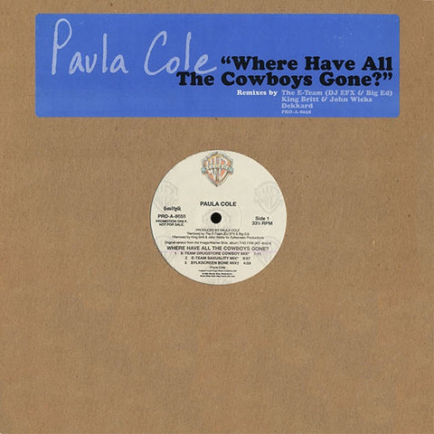 Paula Cole ‎– Where Have All The Cowboys Gone? - VG+ 12" Single White Label Promo 1997 USA - Trance