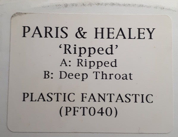 Paris & Healey ‎– Ripped / Deep Throat - Mint- 12" Single White Label Promo Vinyl - Progressive Trance