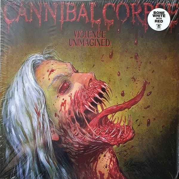 Cannibal Corpse ‎– Violence Unimagined - New LP Record 2021 Metal Blade USA Bone White with Red Vinyl, Booklet & Download - Death Metal - Shuga Records