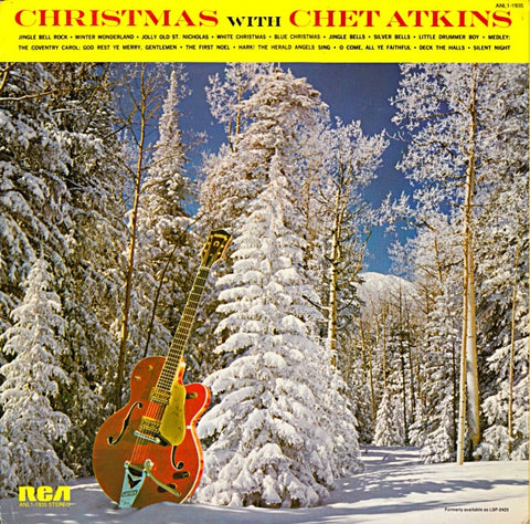 Chet Atkins ‎– Christmas With Chet Atkins (1961) - VG+ Lp Record 1976 RCA USA Stereo Vinyl - Holiday / Country / Instrumental