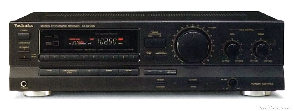 Used 1994 Technics SA-GX130 Stereo Synthesizer Receiver With Remote Control (Made in Japan) - Shuga Records