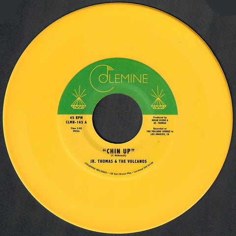 Jr. Thomas & The Volcanos ‎– Chin Up / Spellbound - New 7" Vinyl 2018 Colemine Records Limited Edition Yellow Vinyl - Reggae / Rocksteady