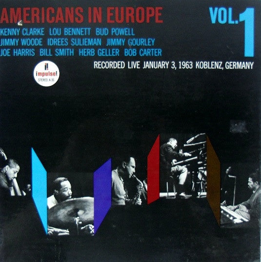 Various ‎- Americans In Europe, Vol.1 (1963) - VG+ LP Record 1968 Impulse! USA Vinyl - Jazz / Bop / Cool Jazz - Shuga Records
