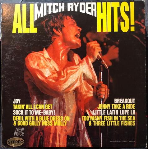 Mitch Ryder ‎– All Mitch Ryder Hits! - Mint- Lp Record 1967 New Voice USA Stereo Vinyl - Garage Rock / Blues Rock