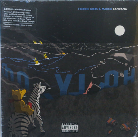 Freddie Gibbs & Madlib ‎– Bandana - New Lp Record 2019  Madlib Invazion RCA Europe Import HHV Exclusive White Vinyl - Hip Hop