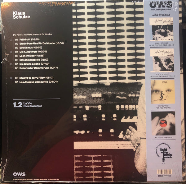 Klaus Schulze ‎– La Vie Electronique Volume 1.2 - New 2 Lp Record 2018 One Way Static USA Vinyl - Electronic Ambient / Berlin-School / Experimental