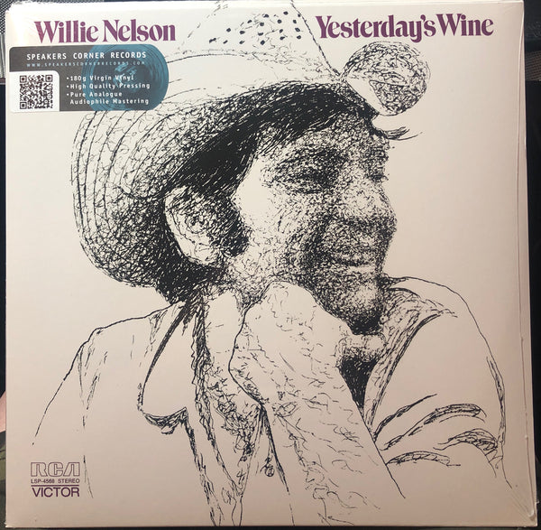 Willie Nelson ‎– Yesterday's Wine (1971) - New Lp Record 2016 Speakers Corner Europe Import 180 gram Vinyl - Country - Shuga Records