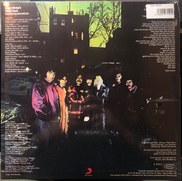Edgar Winter's White Trash ‎– Edgar Winter's White Trash (1971) - New LP Record 2015Speakers Corner Europe Import 180 gram Vinyl - Blues Rock / Classic Rock - Shuga Records