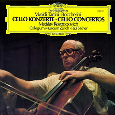 Mstislav Rostropovich & Collegium Musicum ZÌ_rich, Paul Sacher - Vivaldi / Tartini / Boccherini - Cello Concertos - Mint- Stereo 1978 (German Import With Huge Insert Poster) - Classical