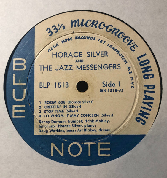 Horace Silver And The Jazz Messengers ‎– Horace Silver And The Jazz Messengers - VG- (low grade) LP Record 1956 Blue Note USA Lexington Mono Original RARE with Kenny Dorham,  Hank Mobley,   Art Blakey &  Doug Watkins - Jazz / Hard Bop - Shuga Records