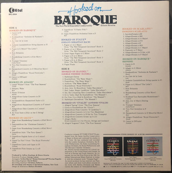The New World Ensemble Conducted By Ettore Stratta ‎– Hooked On Baroque - Mint- Lp Record 1982 K-tel Japan Import Vinyl - Classical - Shuga Records
