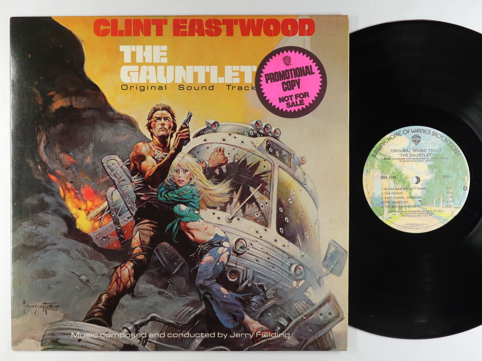 Jerry Fielding ‎– The Gauntlet (Original Movie) - Mint- Lp Record 1978 Warner Promo USA Vinyl - Soundtrack - Shuga Records