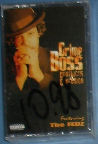 Crime Boss ‎– Conflicts & Confusion - Used Cassette 1997 Relativity - Hip Hop
