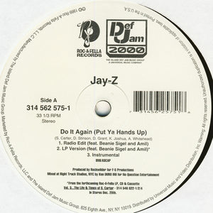 Jay-Z Feat. Beanie Sigel And Amil - Do It Again (Put Ya Hands Up) / So Ghetto VG+ - 12" Single 1999 Roc-A-Fella USA 314 562 575-1 - Hip Hop
