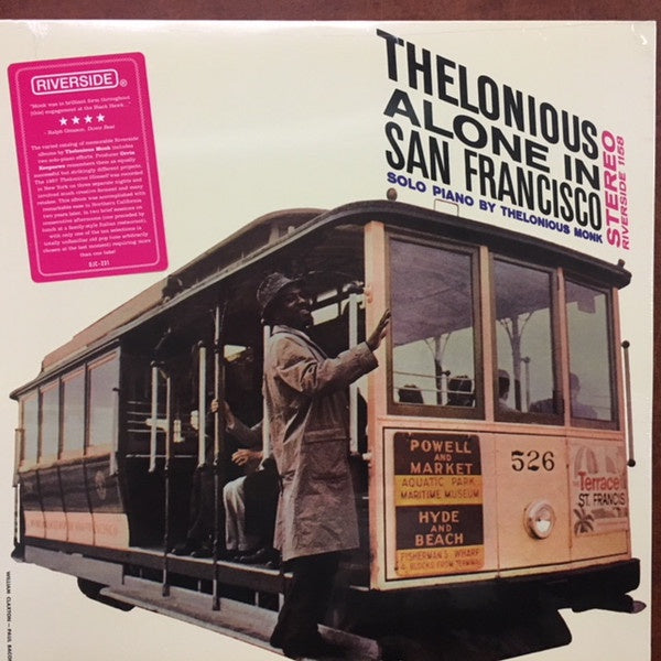 Thelonious Monk ‎– Thelonious Alone In San Francisco (1959) - New LP Record 2018 Riverside USA Vinyl - Jazz - Shuga Records