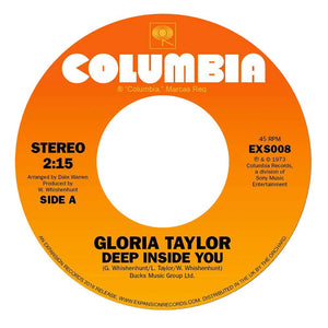 Gloria Ann Taylor - Deep Inside Of You / World That's Not Real - New 7" Vinyl 2018 Nature Sounds RSD Black Friday Pressing (Limited to 1000) - Funk / Disco